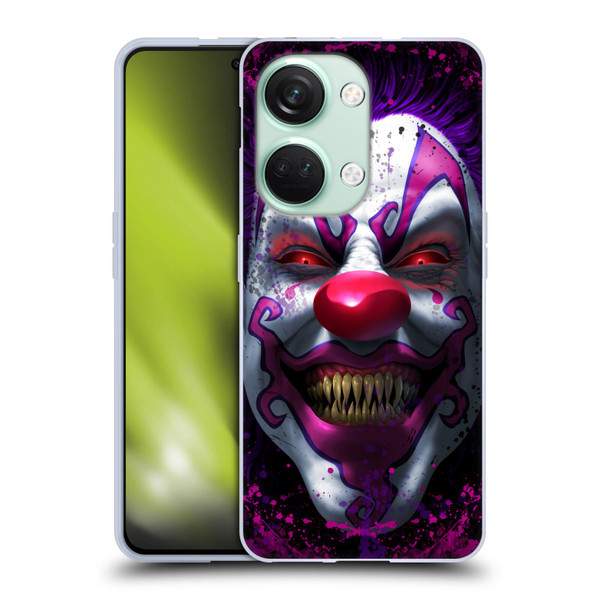 Tom Wood Horror Keep Smiling Clown Soft Gel Case for OnePlus Nord 3 5G