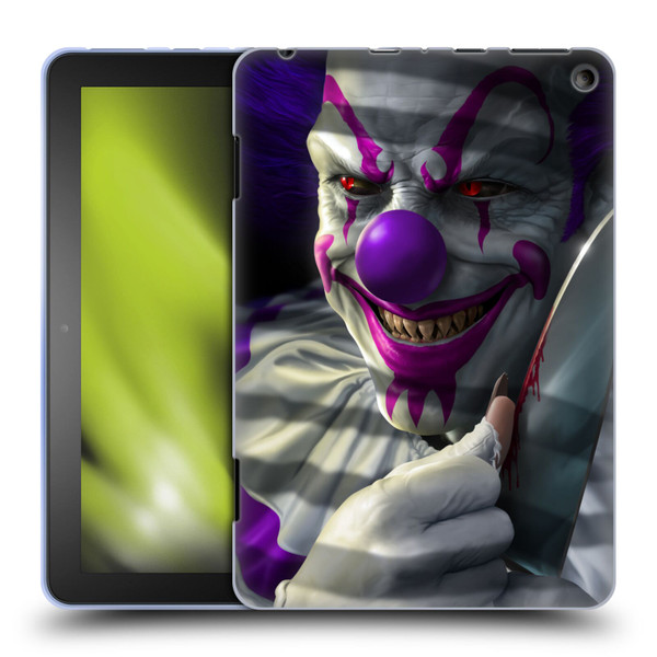 Tom Wood Horror Mischief The Clown Soft Gel Case for Amazon Fire HD 8/Fire HD 8 Plus 2020