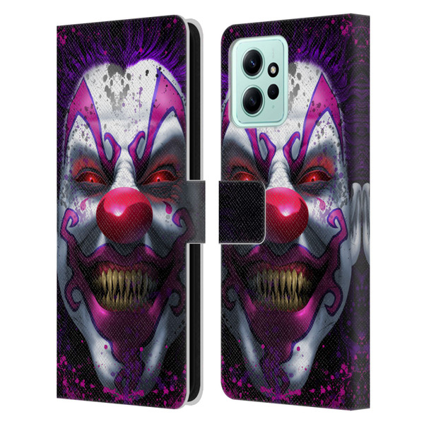 Tom Wood Horror Keep Smiling Clown Leather Book Wallet Case Cover For Xiaomi Redmi 12