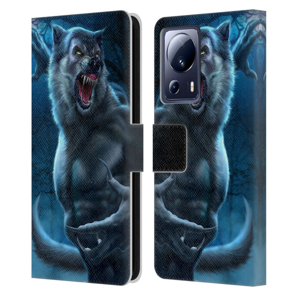 Tom Wood Horror Werewolf Leather Book Wallet Case Cover For Xiaomi 13 Lite 5G