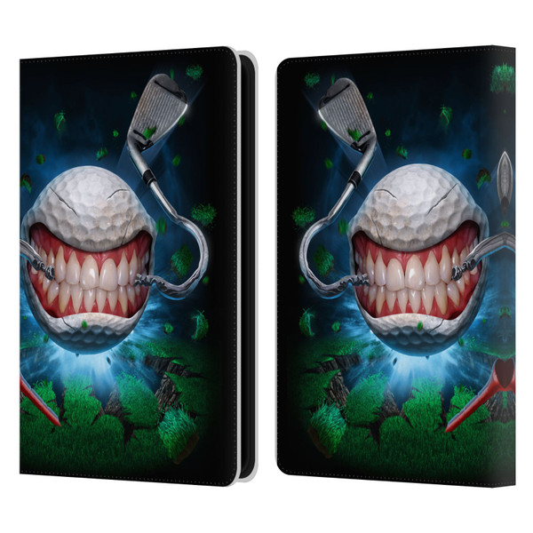 Tom Wood Monsters Golf Ball Leather Book Wallet Case Cover For Amazon Kindle Paperwhite 5 (2021)