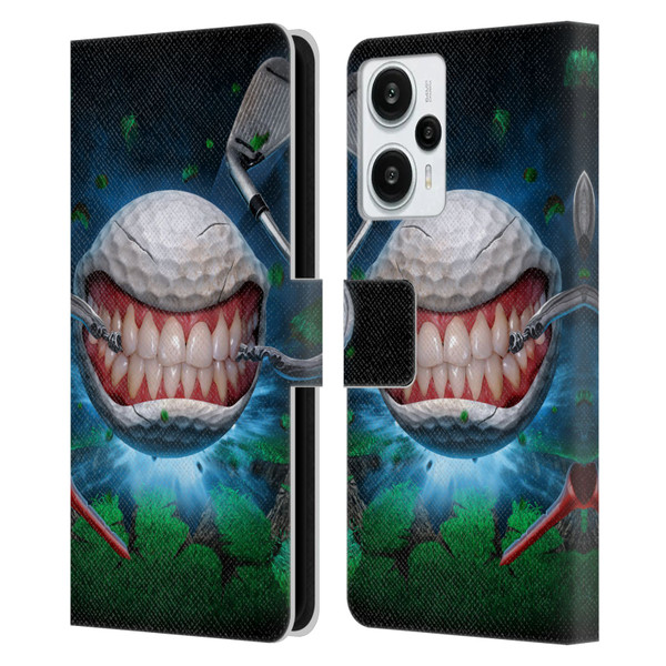 Tom Wood Monsters Golf Ball Leather Book Wallet Case Cover For Xiaomi Redmi Note 12T