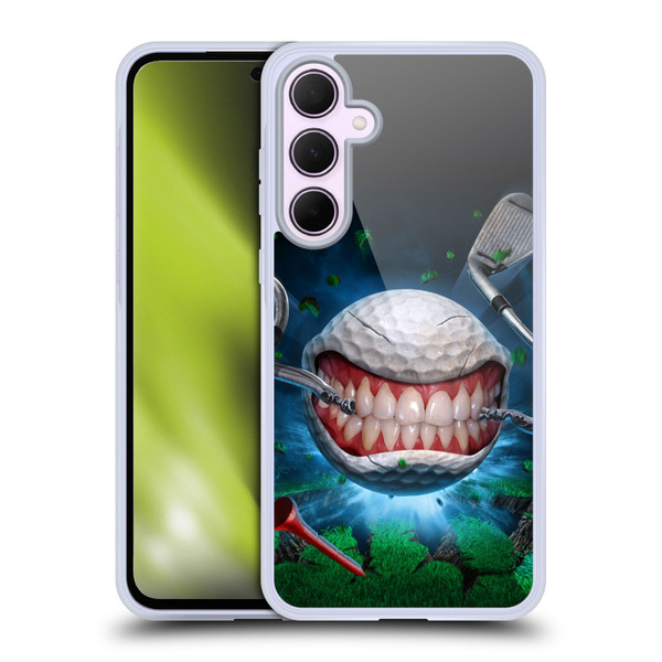 Tom Wood Monsters Golf Ball Soft Gel Case for Samsung Galaxy A35 5G