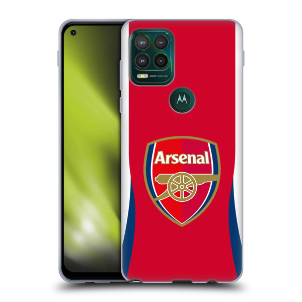 Arsenal FC 2024/25 Crest Kit Home Soft Gel Case for Motorola Moto G Stylus 5G 2021