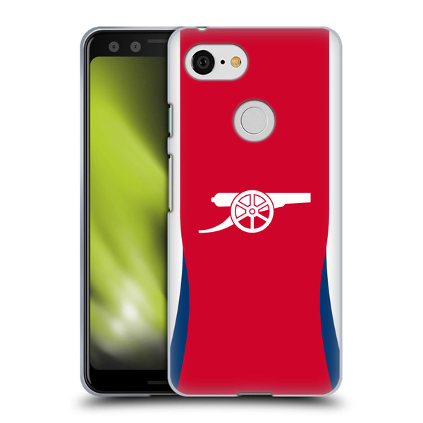 Arsenal FC 2024/25 Kit Home Soft Gel Case for Google Pixel 3