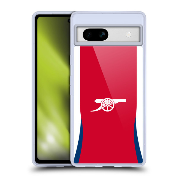 Arsenal FC 2024/25 Kit Home Soft Gel Case for Google Pixel 7a