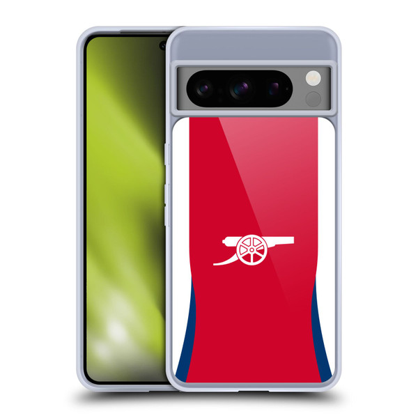 Arsenal FC 2024/25 Kit Home Soft Gel Case for Google Pixel 8 Pro