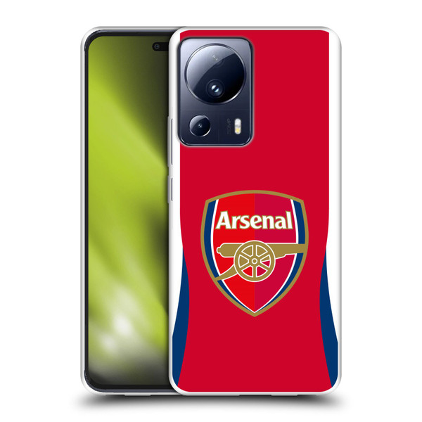Arsenal FC 2024/25 Crest Kit Home Soft Gel Case for Xiaomi 13 Lite 5G