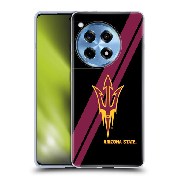 Arizona State University ASU Arizona State University Stripes Soft Gel Case for OnePlus 12R