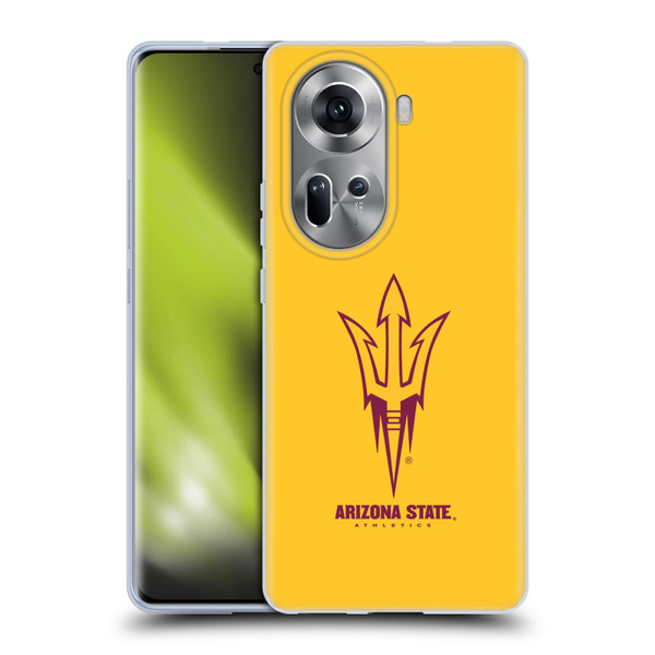 Arizona State University ASU Arizona State University Plain Soft Gel Case for OPPO Reno11