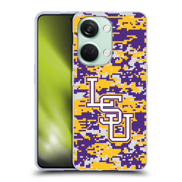 Louisiana State University LSU Louisiana State University Digital Camouflage Soft Gel Case for OnePlus Nord 3 5G
