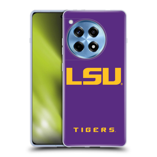 Louisiana State University LSU Louisiana State University Plain Soft Gel Case for OnePlus 12R