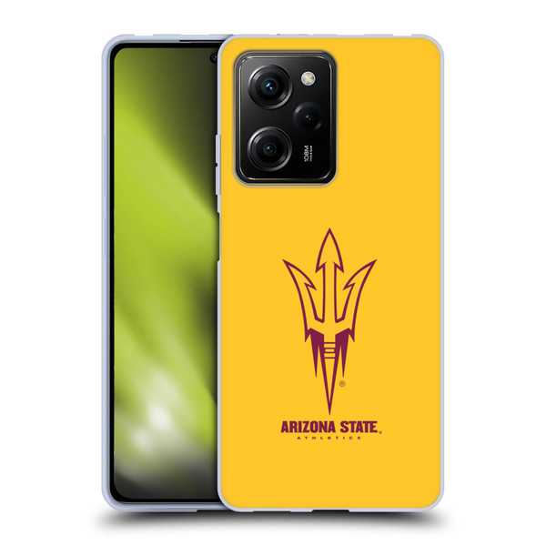 Arizona State University ASU Arizona State University Plain Soft Gel Case for Xiaomi Redmi Note 12 Pro 5G