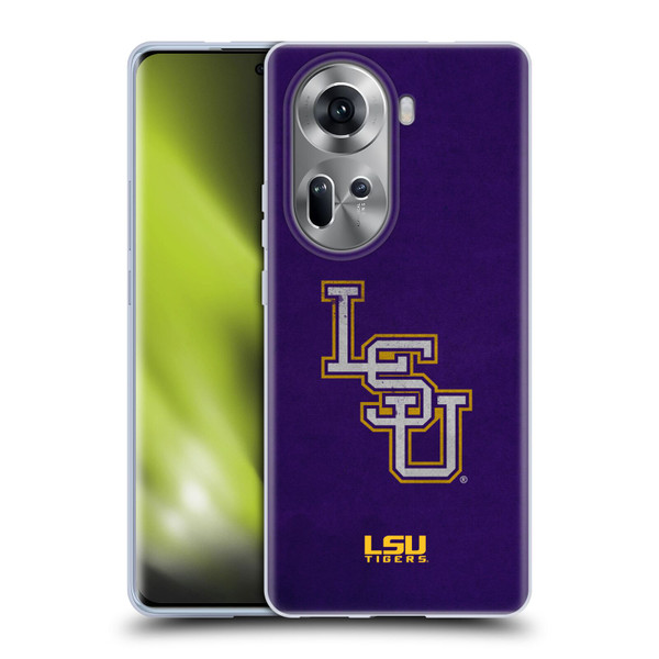 Louisiana State University LSU Louisiana State University Distressed Look Soft Gel Case for OPPO Reno11