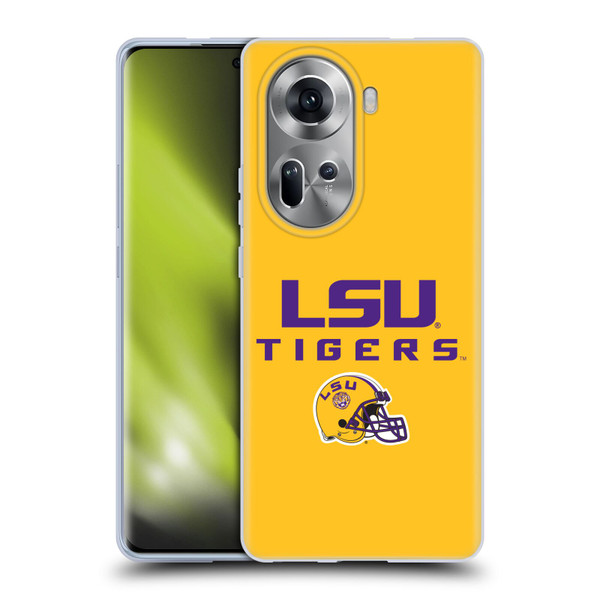 Louisiana State University LSU Louisiana State University Helmet Logotype Soft Gel Case for OPPO Reno11