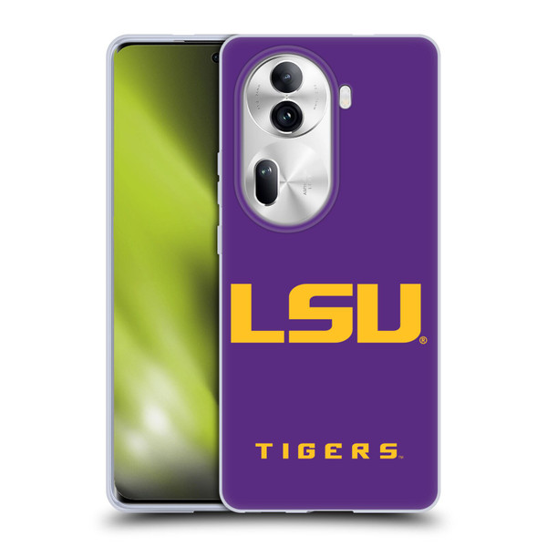Louisiana State University LSU Louisiana State University Plain Soft Gel Case for OPPO Reno11 Pro