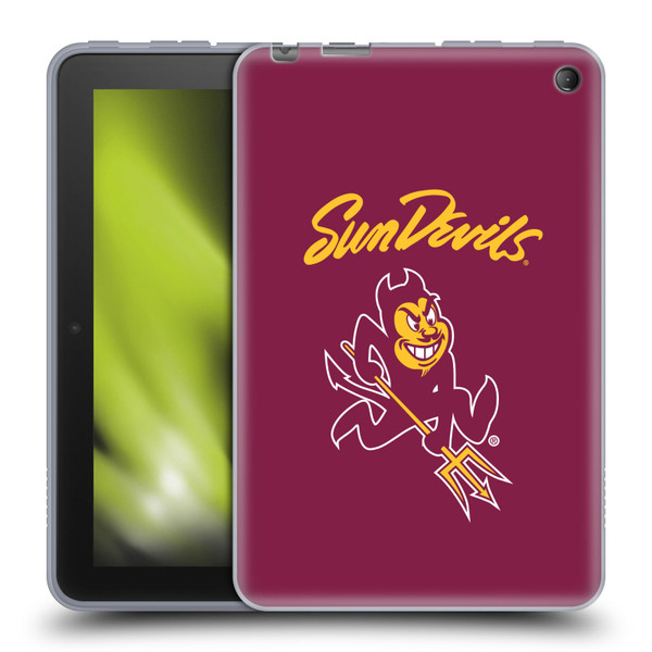 Arizona State University ASU Arizona State Art Sun Devils Soft Gel Case for Amazon Fire 7 2022