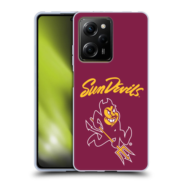 Arizona State University ASU Arizona State Art Sun Devils Soft Gel Case for Xiaomi Redmi Note 12 Pro 5G