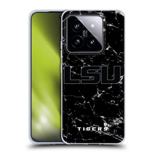Louisiana State University LSU Louisiana State University Black And White Marble Soft Gel Case for Xiaomi 14