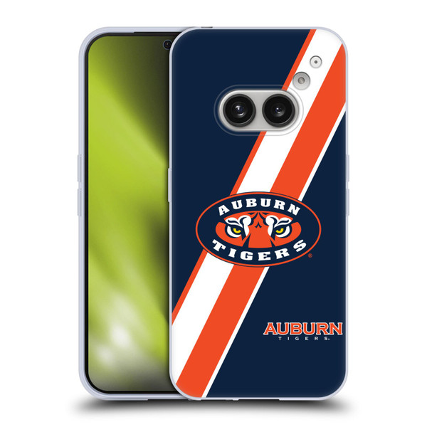 Auburn University AU Auburn University Stripes Soft Gel Case for Nothing Phone (2a)