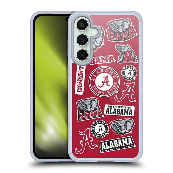 University Of Alabama UA The University Of Alabama Art Collage Soft Gel Case for Samsung Galaxy S23 FE 5G