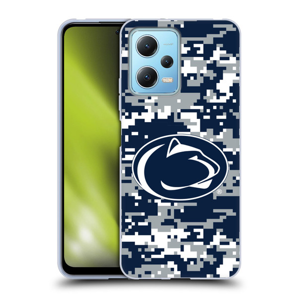 Pennsylvania State University PSU The Pennsylvania State University Digital Camouflage Soft Gel Case for Xiaomi Redmi Note 12 5G
