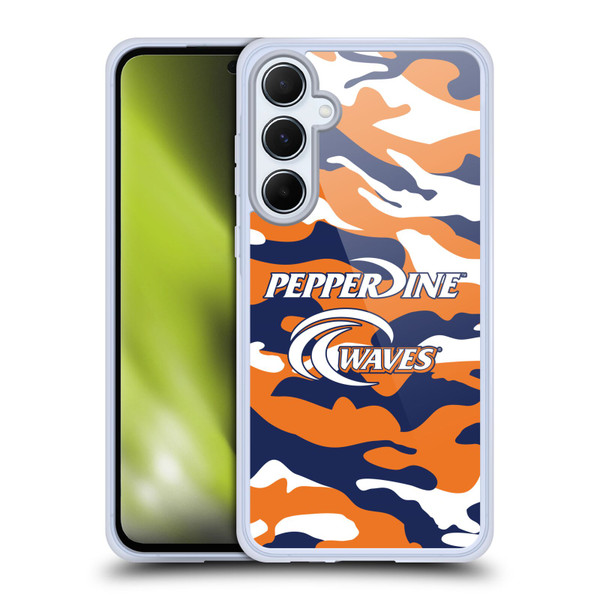 Pepperdine University Pepperdine University Art Camou Soft Gel Case for Samsung Galaxy A55 5G