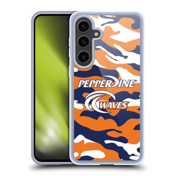 Pepperdine University Pepperdine University Art Camou Soft Gel Case for Samsung Galaxy S24+ 5G