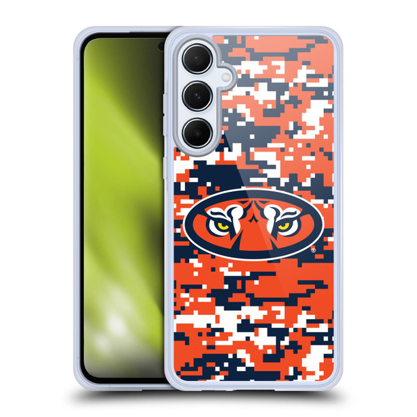 Auburn University AU Auburn University Digital Camouflage Soft Gel Case for Samsung Galaxy A55 5G