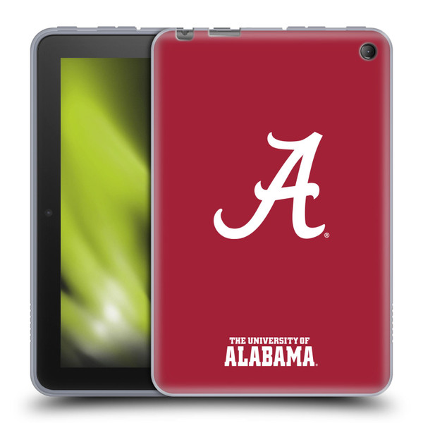 University Of Alabama UA The University Of Alabama Plain Soft Gel Case for Amazon Fire 7 2022