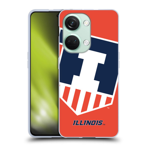 University Of Illinois U Of I University Of Illinois Oversized Icon Soft Gel Case for OnePlus Nord 3 5G