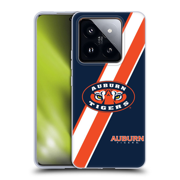 Auburn University AU Auburn University Stripes Soft Gel Case for Xiaomi 14 Pro