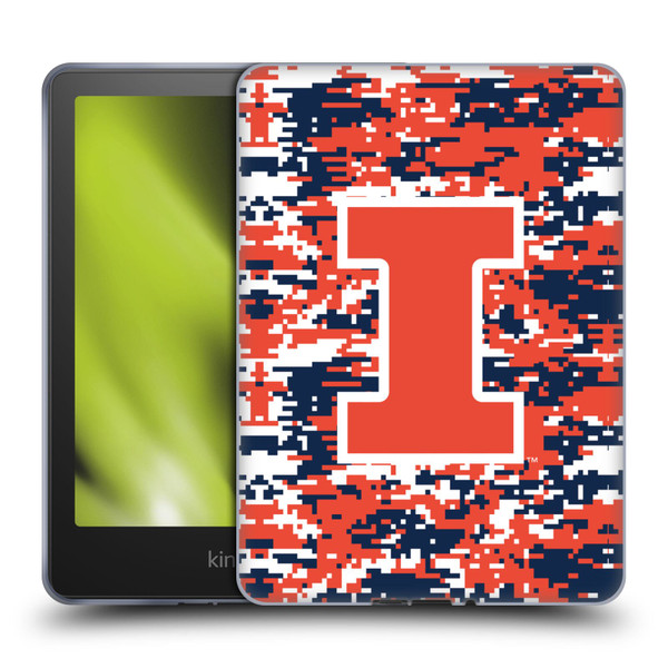 University Of Illinois U Of I University Of Illinois Digital Camouflage Soft Gel Case for Amazon Kindle Paperwhite 5 (2021)