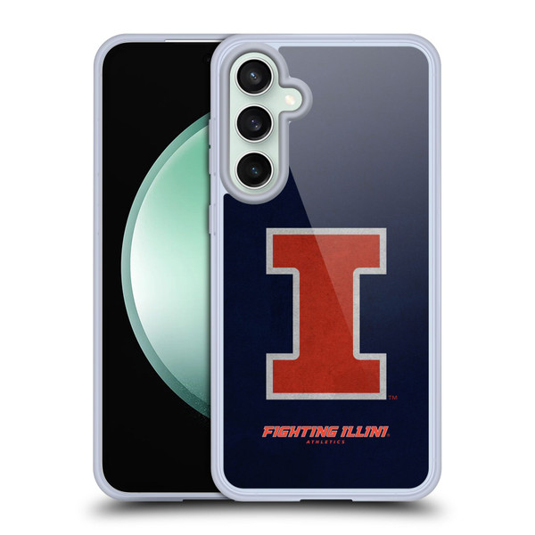 University Of Illinois U Of I University Of Illinois Distressed Look Soft Gel Case for Samsung Galaxy S23 FE 5G