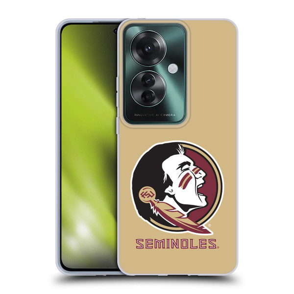 Florida State University FSU Florida State University Oversized Icon Soft Gel Case for OPPO Reno11 F 5G / F25 Pro 5G