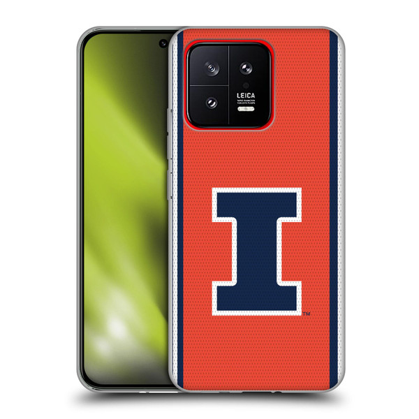 University Of Illinois U Of I University Of Illinois Football Jersey Soft Gel Case for Xiaomi 13 5G