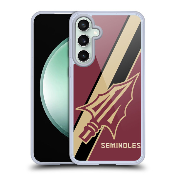 Florida State University FSU Florida State University Stripes Soft Gel Case for Samsung Galaxy S23 FE 5G