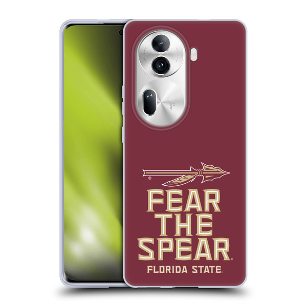 Florida State University FSU Florida State University Art Fear The Spear Soft Gel Case for OPPO Reno11 Pro