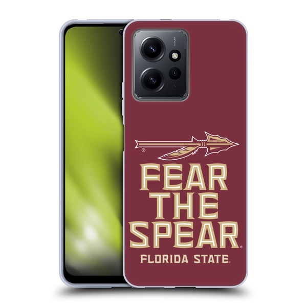 Florida State University FSU Florida State University Art Fear The Spear Soft Gel Case for Xiaomi Redmi Note 12 4G