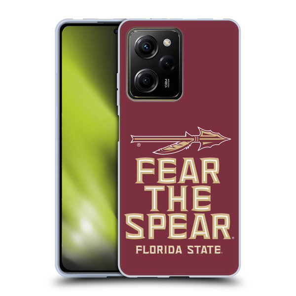 Florida State University FSU Florida State University Art Fear The Spear Soft Gel Case for Xiaomi Redmi Note 12 Pro 5G