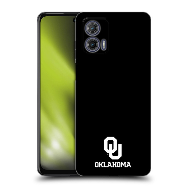 University of Oklahoma OU The University of Oklahoma Logo Soft Gel Case for Motorola Moto G73 5G