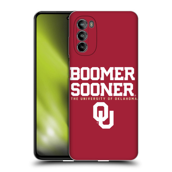 University of Oklahoma OU The University of Oklahoma Boomer Sooner Soft Gel Case for Motorola Moto G82 5G