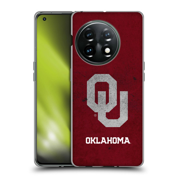 University of Oklahoma OU The University of Oklahoma Distressed Look Soft Gel Case for OnePlus 11 5G