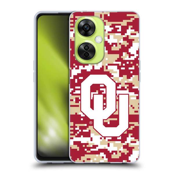 University of Oklahoma OU The University of Oklahoma Digital Camouflage Soft Gel Case for OnePlus Nord CE 3 Lite 5G