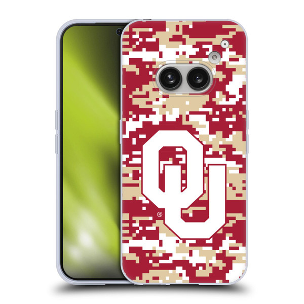 University of Oklahoma OU The University of Oklahoma Digital Camouflage Soft Gel Case for Nothing Phone (2a)