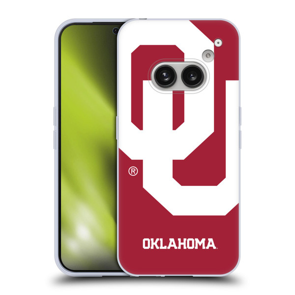 University of Oklahoma OU The University of Oklahoma Oversized Icon Soft Gel Case for Nothing Phone (2a)