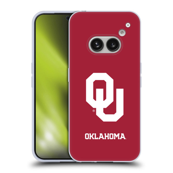 University of Oklahoma OU The University of Oklahoma Plain Soft Gel Case for Nothing Phone (2a)