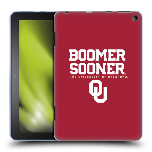 University of Oklahoma OU The University of Oklahoma Boomer Sooner Soft Gel Case for Amazon Fire HD 8/Fire HD 8 Plus 2020