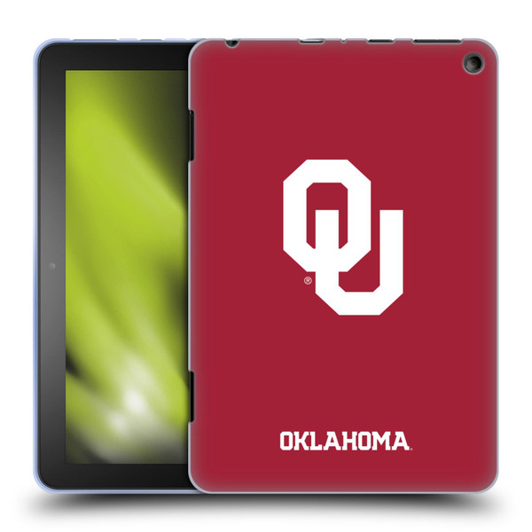 University of Oklahoma OU The University of Oklahoma Plain Soft Gel Case for Amazon Fire HD 8/Fire HD 8 Plus 2020