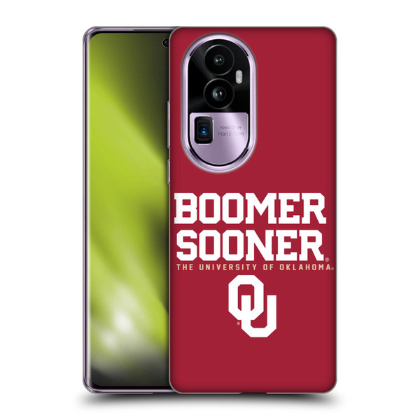 University of Oklahoma OU The University of Oklahoma Boomer Sooner Soft Gel Case for OPPO Reno10 Pro+